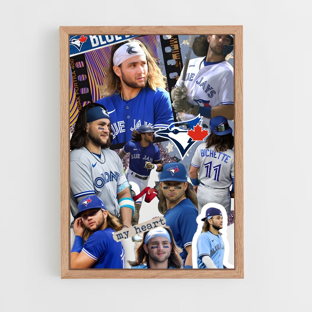 Poster Les Blue Jays en Uniforme – affiche Baseball (vue 4)